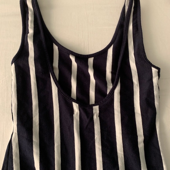 Madewell Blue & White Stiped Bodysuit - Picture 4 of 4